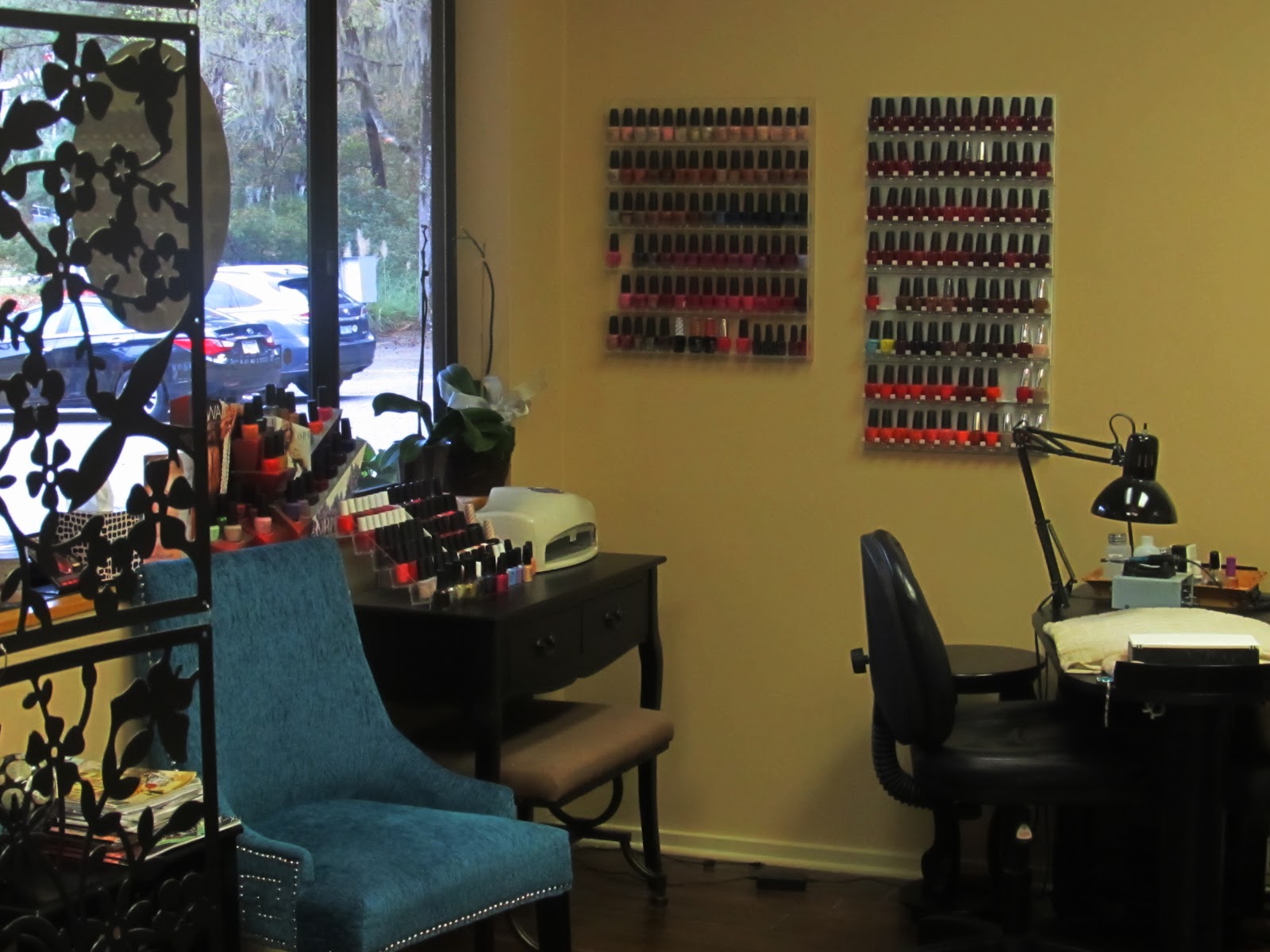 Blades Salon nail work in Hilton Head Island, South Carolina